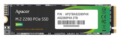  - Incom Group
 Dysk SSD Apacer AS2280P4X 2TB M.2 PCIe NVMe Gen3 x4 2280 (2100/1700 MB/s) 4712389919694