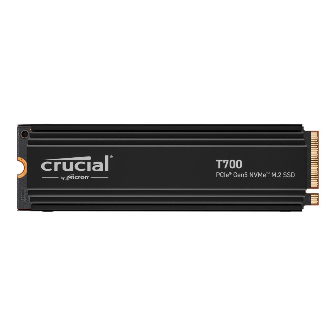 Dysk SSD Crucial T700 1TB M.2 PCIe 5.0 NVMe 2280 (11700/9500MB/s) z radiatorem  - Incom Group
 0649528936714