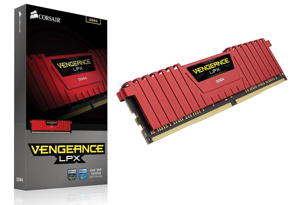 0843591084697 Pamięć DDR4 Corsair Vengeance LPX 8GB (1x8GB) 2400MHz XMP 2.0 CL16 1,2V Red  - Incom Group
