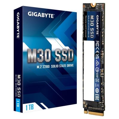 Dysk SSD Gigabyte M30 SSD 1TB M.2 2280 NVMe PCIe 3.0 x4 (3500/3000 MB/s) 3D TLC  - Incom Group
 4719331822668