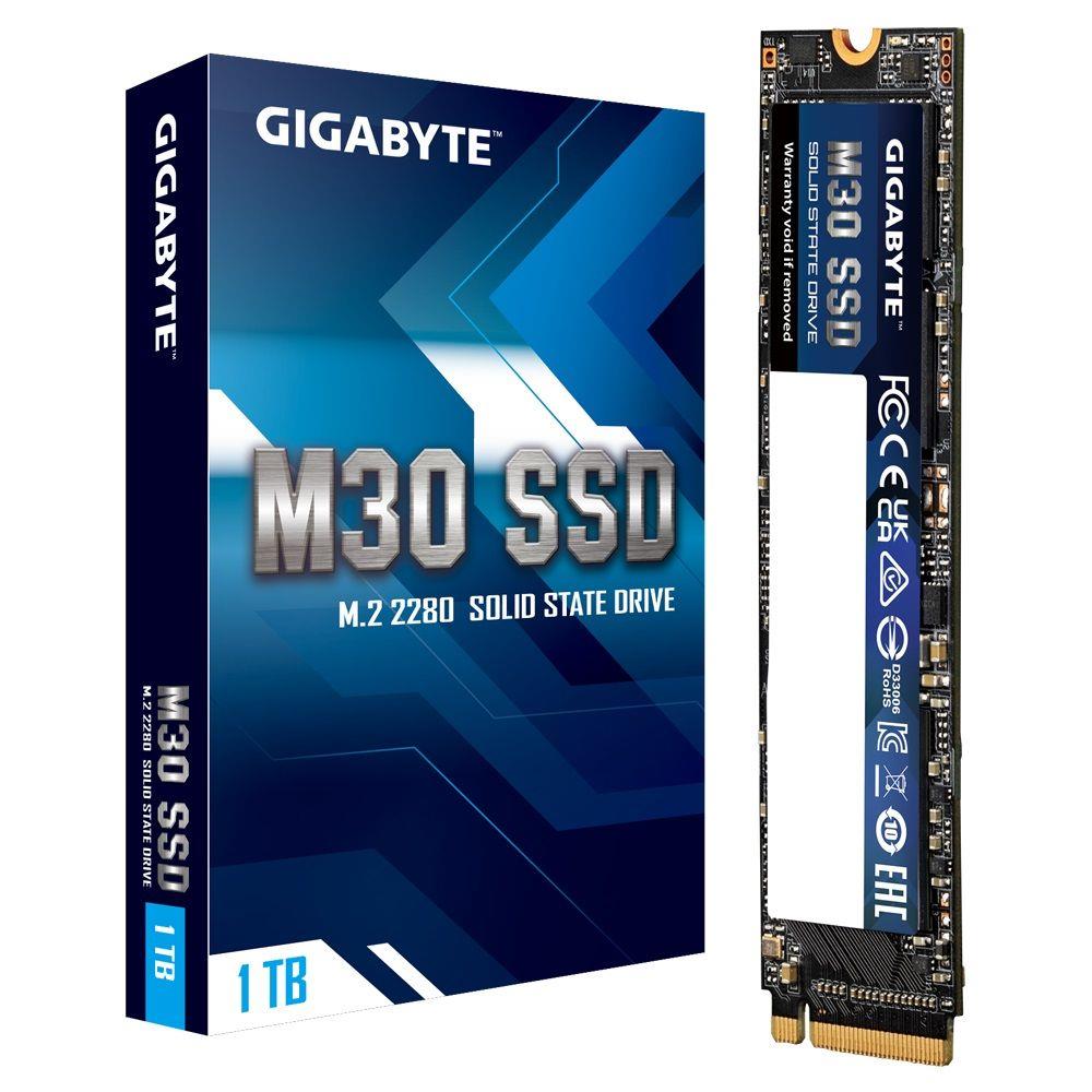 4719331822668 Dysk SSD Gigabyte M30 SSD 1TB M.2 2280 NVMe PCIe 3.0 x4 (3500/3000 MB/s) 3D TLC  - Incom Group
