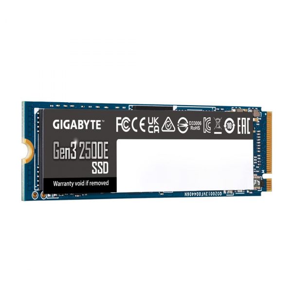 Dysk SSD Gigabyte Gen3 2500E 1TB M.2 2280 NVMe PCIe 3.0 x4 (2400/1800 MB/s) 3D NAND 4719331844387  - Incom Group
