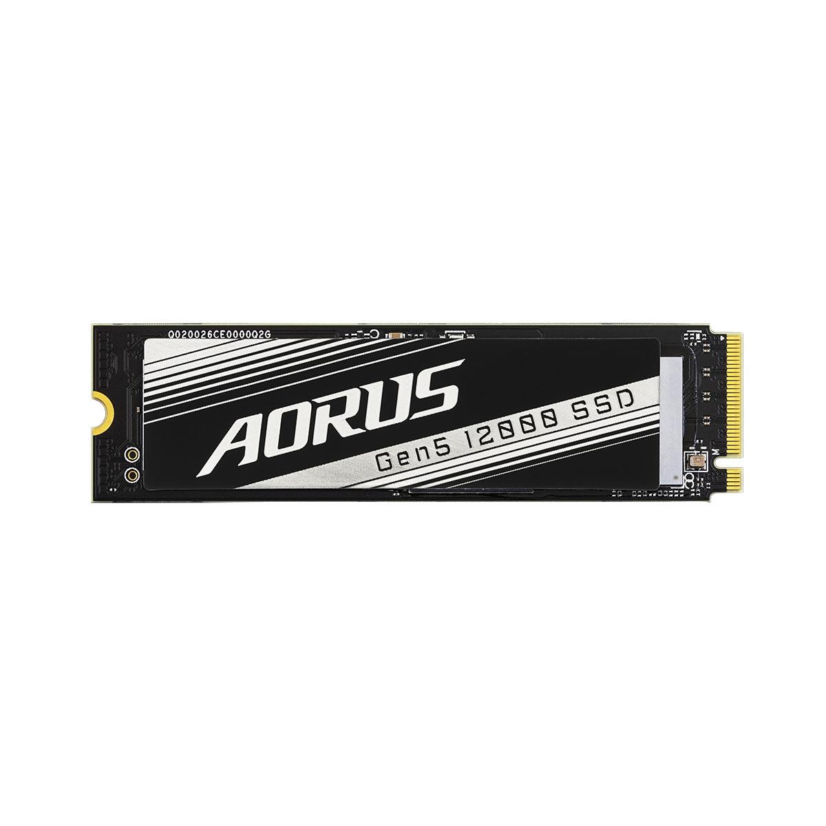 Dysk SSD Gigabyte AORUS Gen5 12000 SSD 1TB M.2 2280 PCIe 5.0 x4 (11700/9500 MB/s) 3D TLC 4719331855949  - Incom Group
