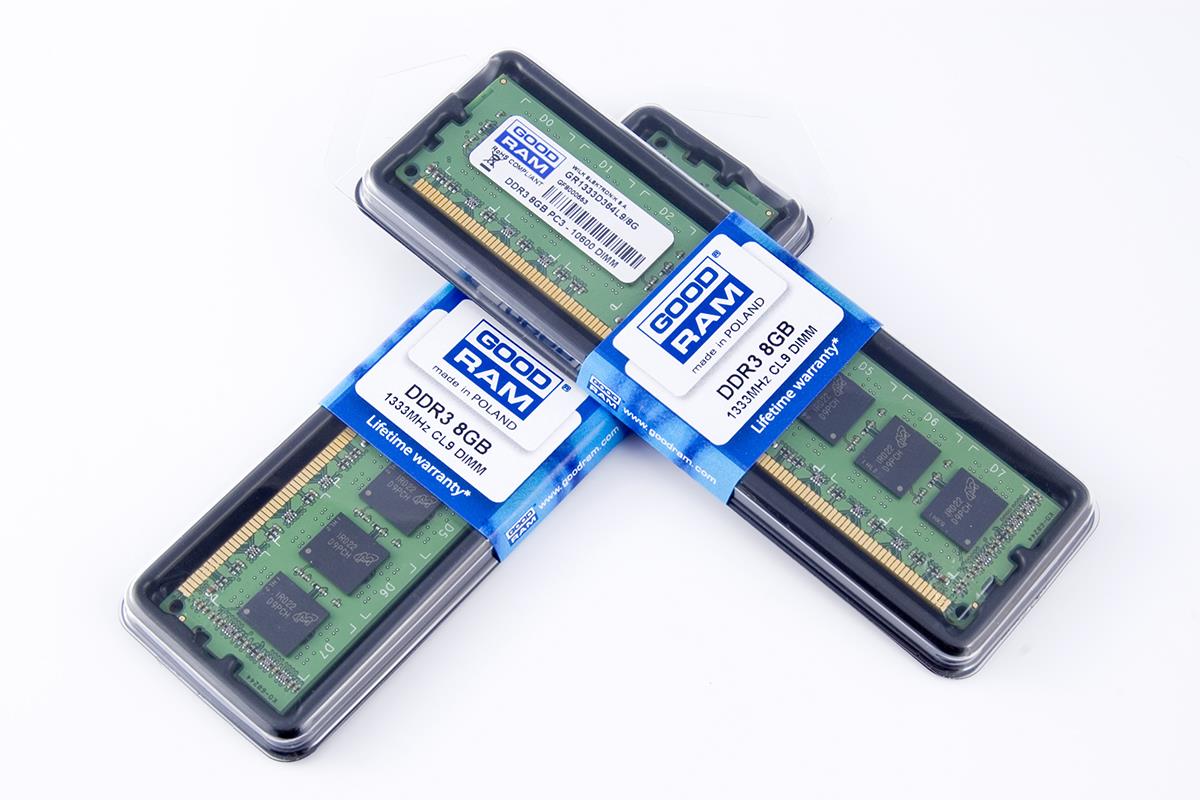 5908267903193 Pamięć DDR3 GOODRAM 8GB/1333MHz PC3-10600 CL9 1,5V  - Incom Group
