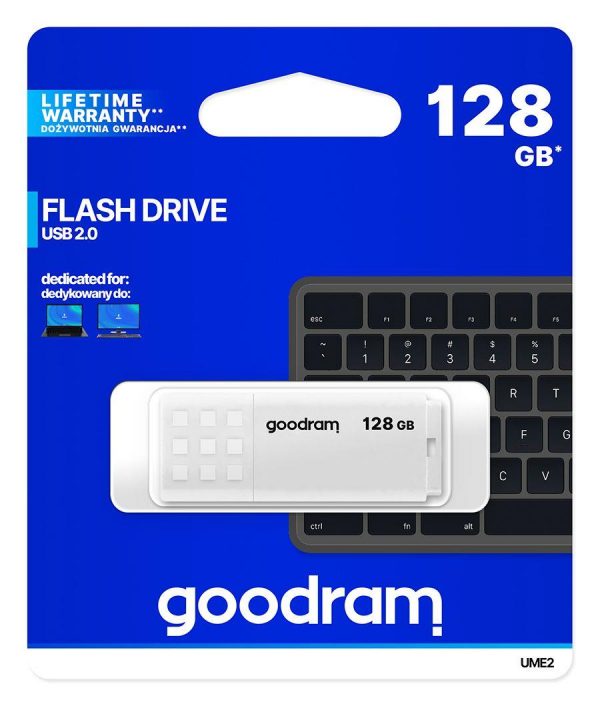  - Incom Group
 Pendrive GOODRAM UME2 128GB USB 2.0 White 5908267935712