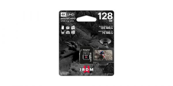 5908267930328 Karta pamięci microSDXC GOODRAM IRDM 128GB UHS-I U + Adapter  - Incom Group
