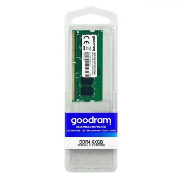 Pamięć SODIMM DDR4 GOODRAM 16GB 3200MHz CL22  - Incom Group
 5908267942918