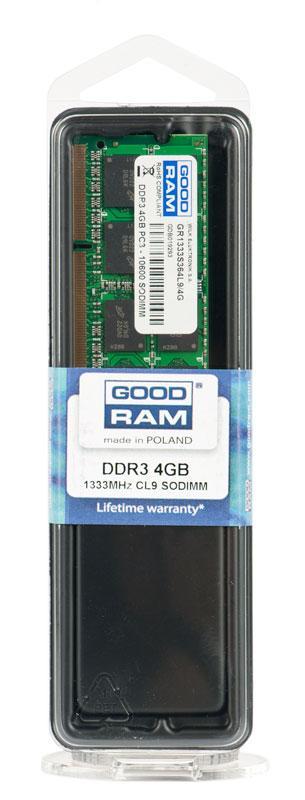 5908267903384 Pamięć SODIMM DDR3 GOODRAM 8GB/1333MHz PC3-10600  - Incom Group
