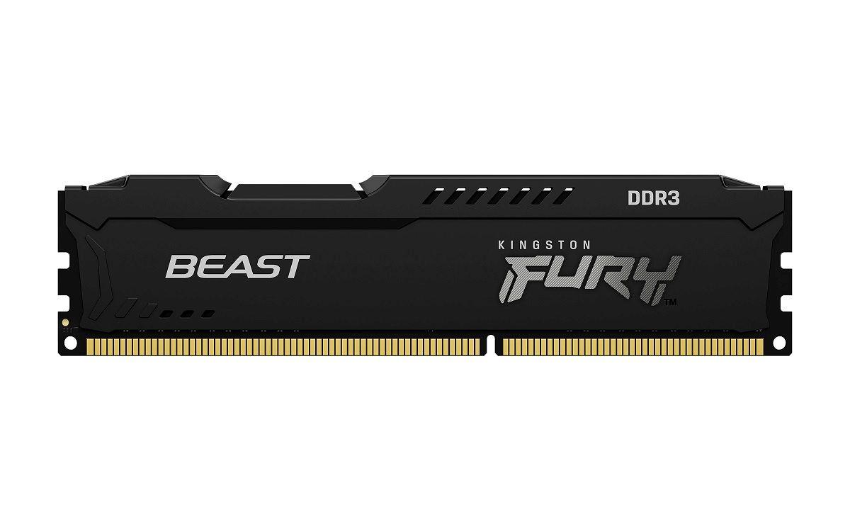 Pamięć DDR3 Kingston Fury Beast 4GB (1x4GB) 1866MHz CL10 1,5V czarna 0740617318067  - Incom Group
