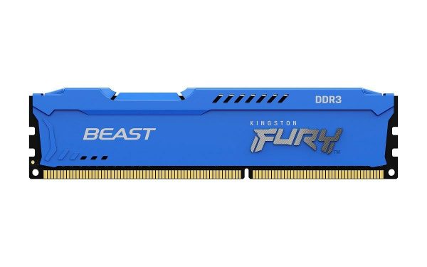 Pamięć DDR3 Kingston Fury Beast 4GB (1x4GB) 1600MHz CL10 1,5V niebieska 0740617318197  - Incom Group
