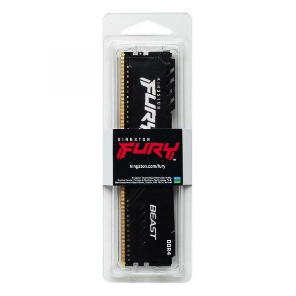 Pamięć DDR4 Kingston Fury Beast 4GB (1x4GB) 3200MHz CL16 1,35V czarna 0740617319941  - Incom Group
