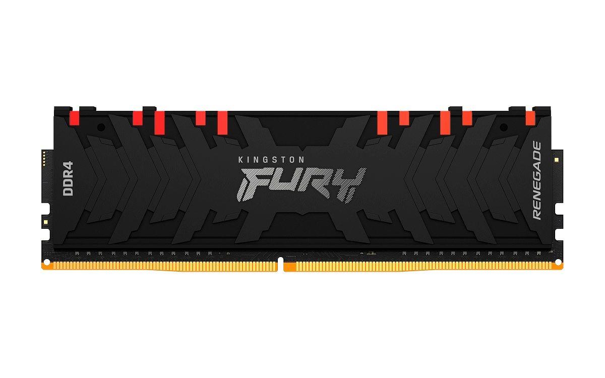 Pamięć DDR4 Kingston Fury Renegade RGB 8GB (1x8GB) 3200MHz CL16 1,35V czarna 0740617321807  - Incom Group
