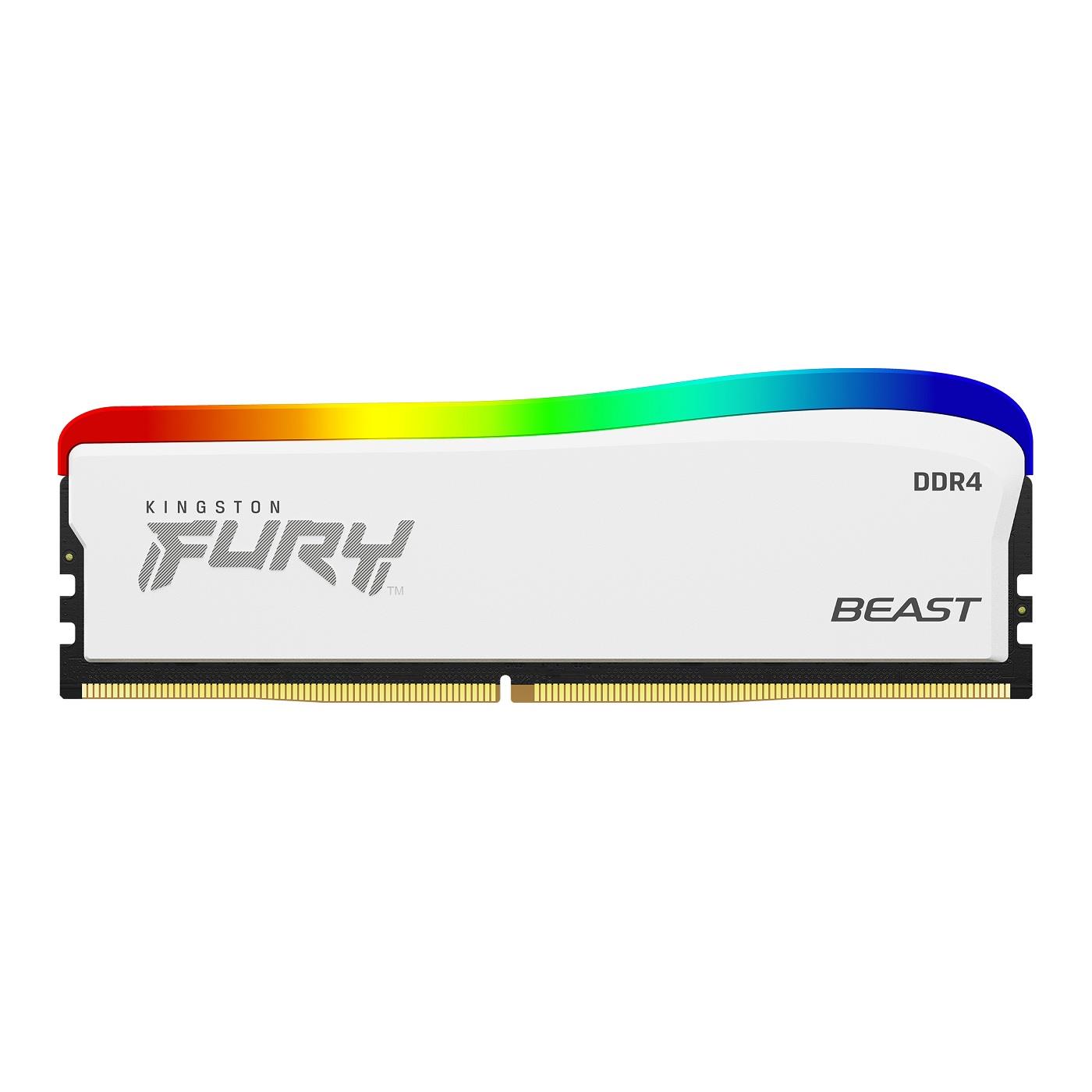  - Incom Group
 0740617330403 Pamięć DDR4 Kingston Fury Beast RGB SE 8GB (1x8GB) 3200MHz CL16 1,35V Biały