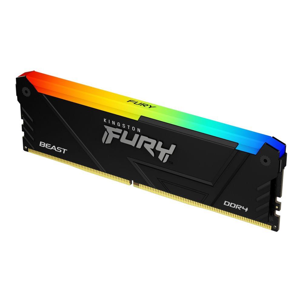  - Incom Group
 Pamięć DDR4 Kingston Fury Beast RGB 8GB (1x8GB) 3200MHz CL16 1,35V czarna 0740617337549