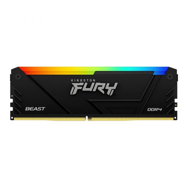 Pamięć DDR4 Kingston Fury Beast RGB 16GB (1x16GB) 3200MHz CL16 1,35V czarna  - Incom Group
 0740617337518