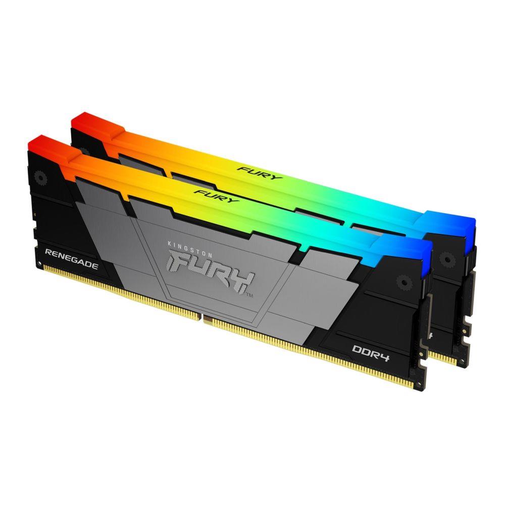 0740617338195 Pamięć DDR4 Kingston Fury Renegade RGB 16GB (2x8GB) 3200MHz CL16 1,35V czarna  - Incom Group
