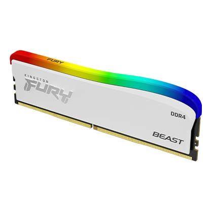 Pamięć DDR4 Kingston Fury Beast RGB SE 32GB (2x16GB) 3600MHz CL18 1,35V Biały  - Incom Group
 0740617330335