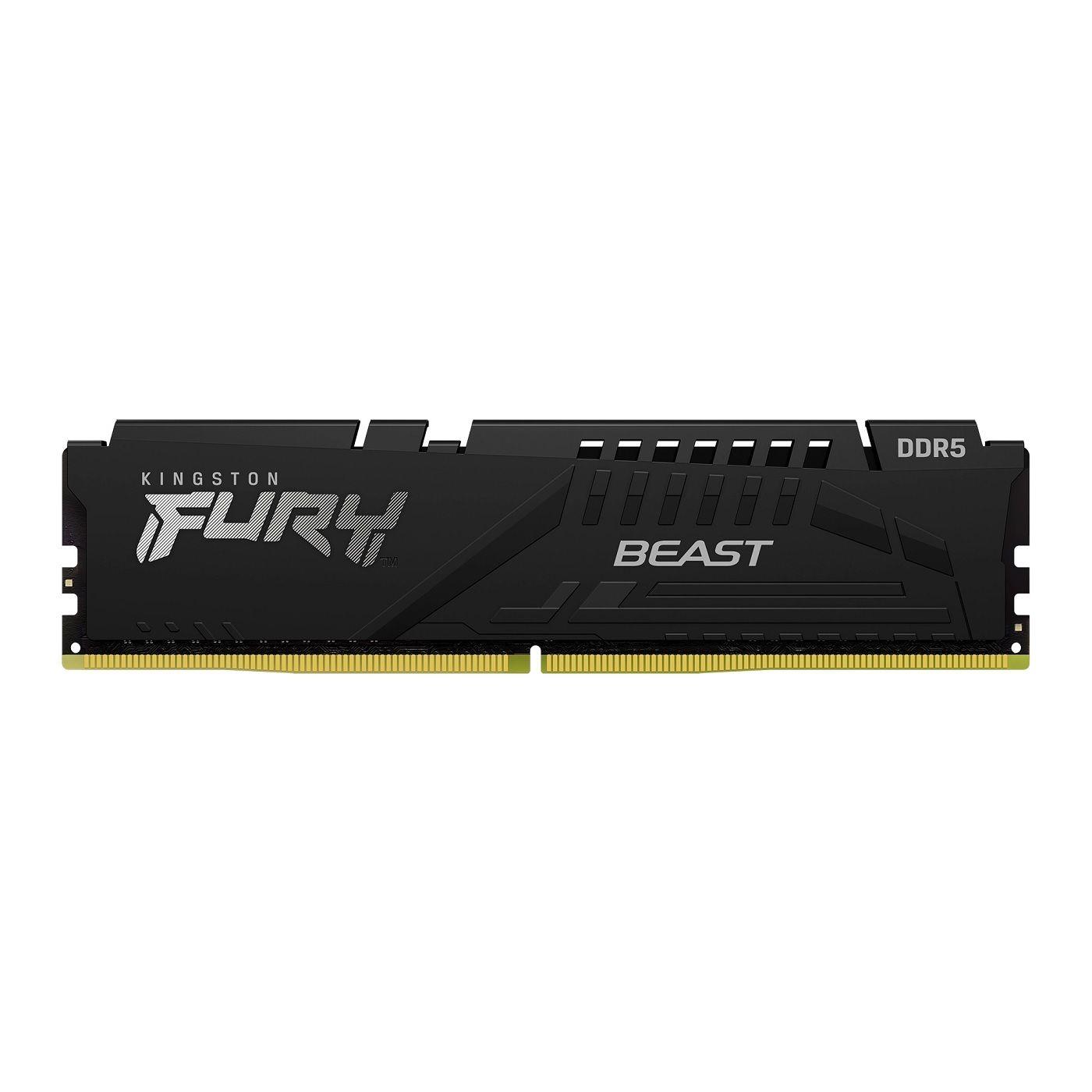 Pamięć DDR5 Kingston FURY Beast 8GB (1x8GB) 4800MHz CL38 1,1V Czarna 0740617325980  - Incom Group
