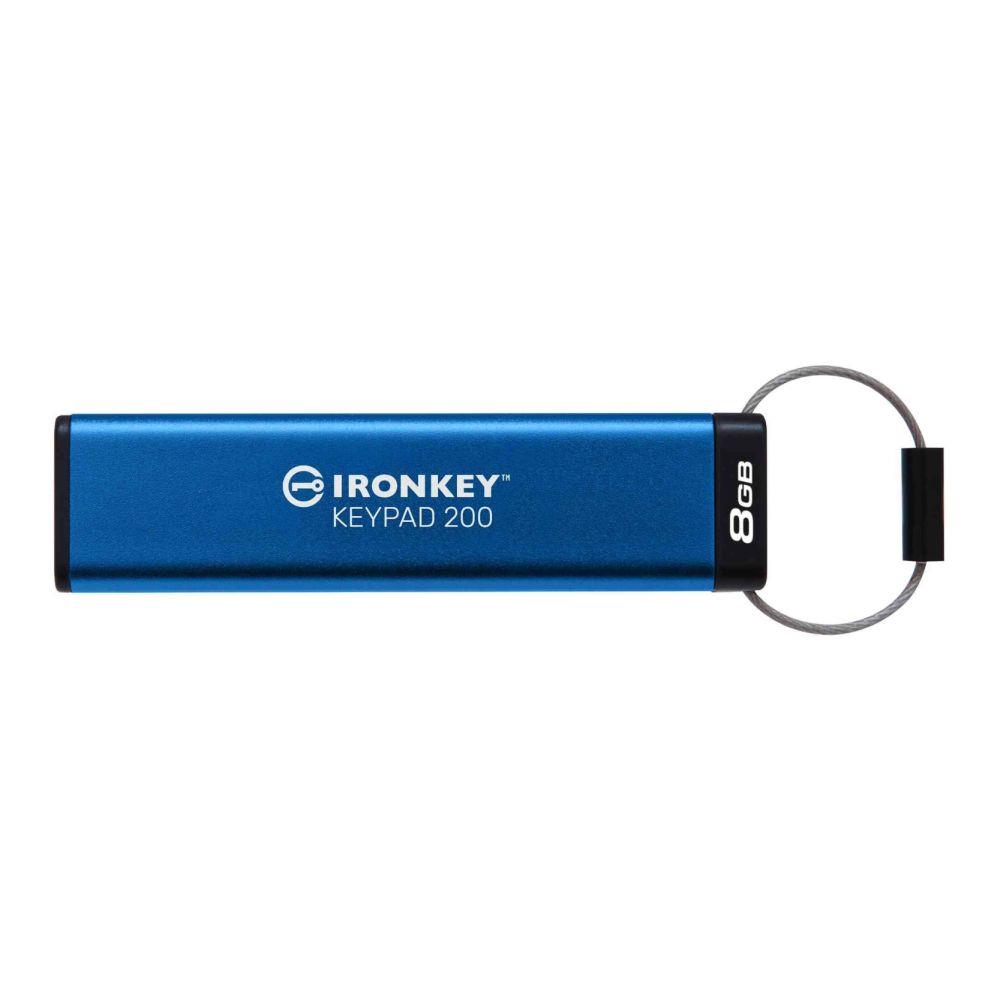  - Incom Group
 Pendrive Kingston IronKey Keypad 200 8GB USB 3.2 Gen 1 0740617330106