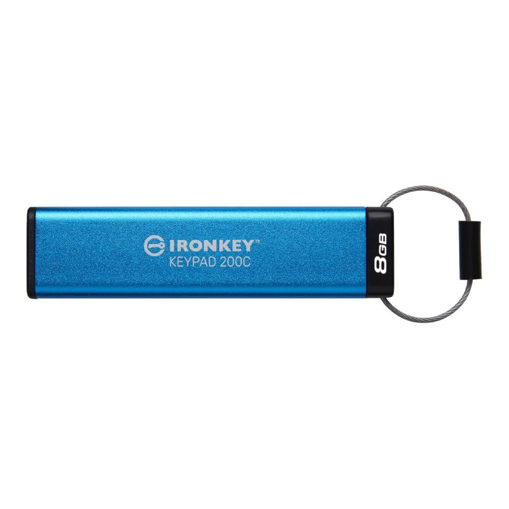 Pendrive Kingston IronKey Keypad 200C 8GB USB 3.2 Gen 1 Type-C  - Incom Group
 0740617336658