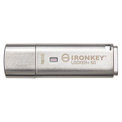 Pendrive Kingston IronKey Locker+ 50 16GB USB 3.2 Gen 1  - Incom Group
 0740617329308