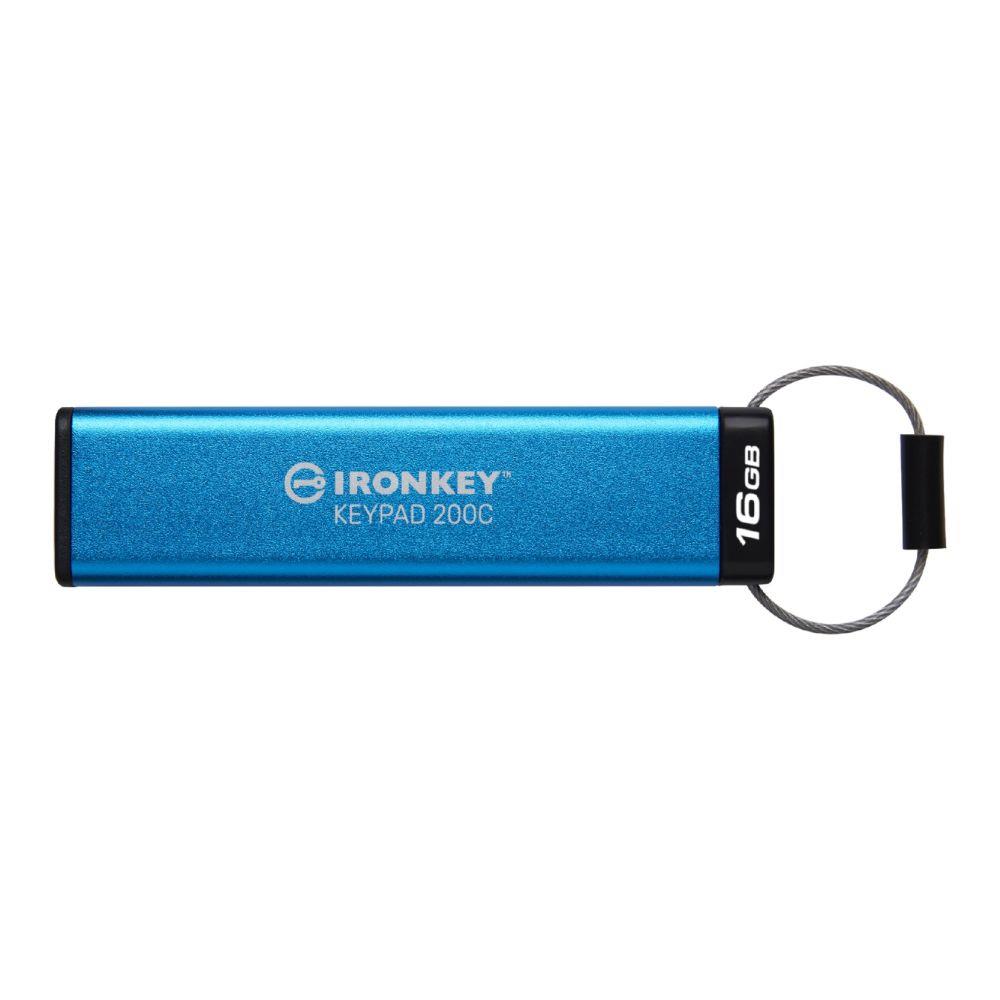  - Incom Group
 0740617336641 Pendrive Kingston IronKey Keypad 200C 16GB USB 3.2 Gen 1 Type-C