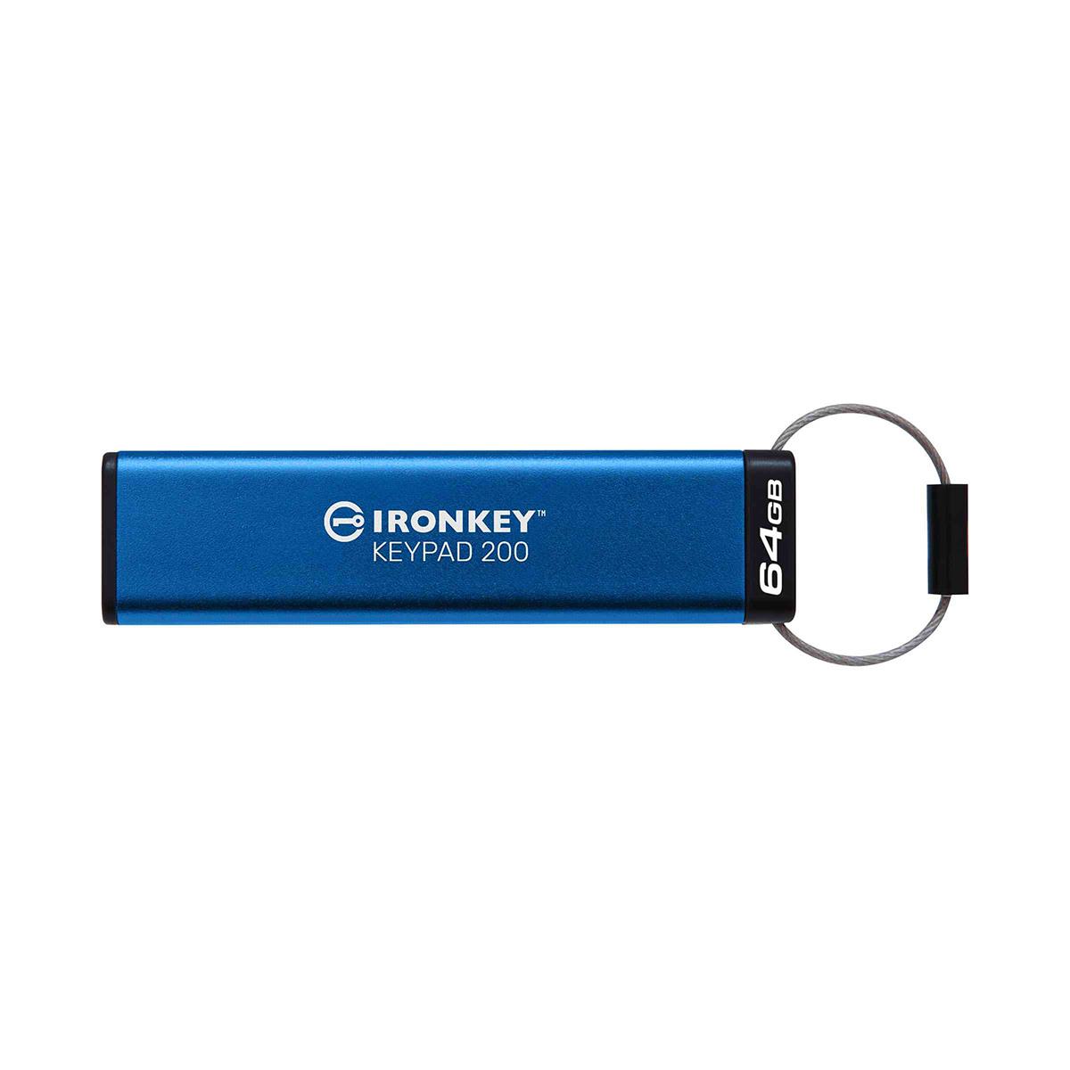  - Incom Group
 0740617330076 Pendrive Kingston IronKey Keypad 200 64GB USB 3.2 Gen 1