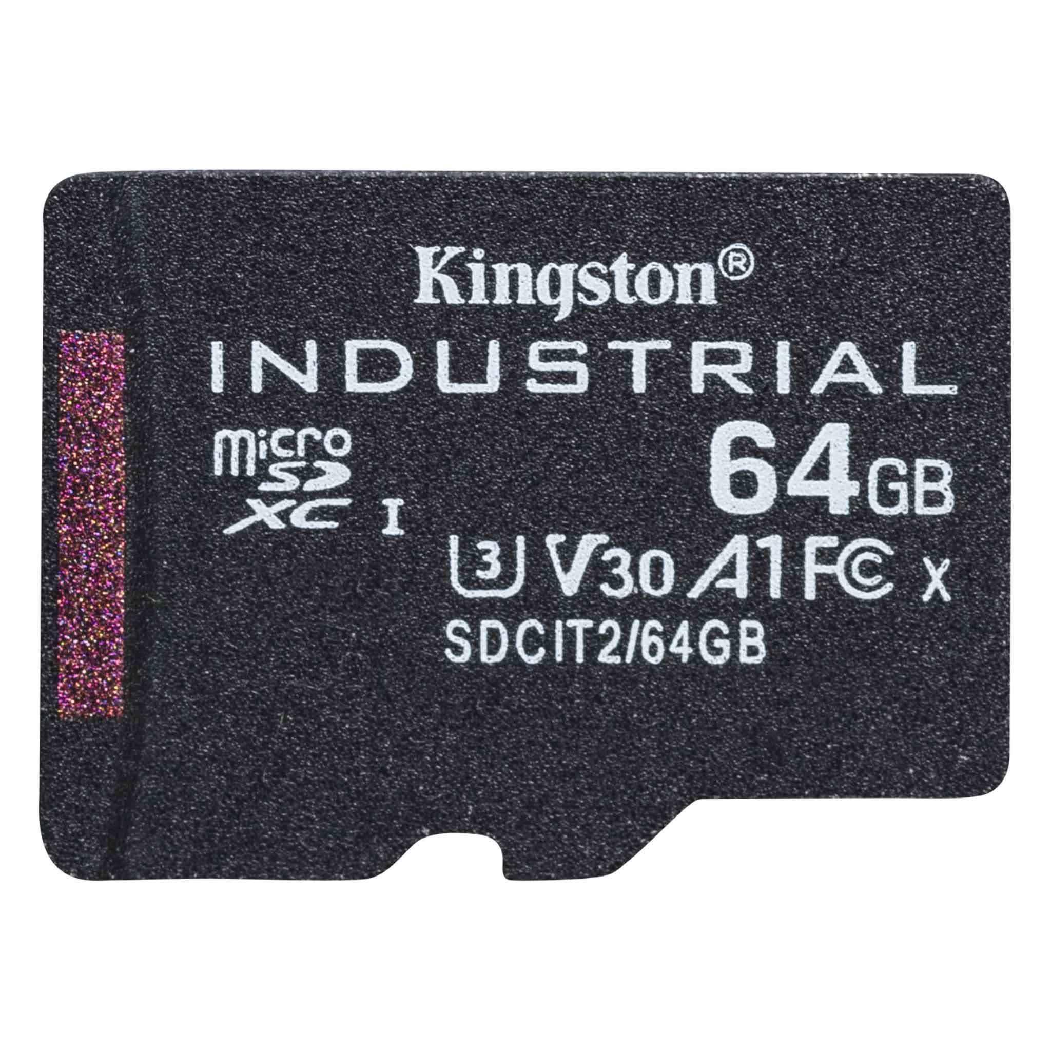 Karta pamięci Kingston Industrial microSD 64GB Class 10 UHS-I U3  - Incom Group
 0740617321036