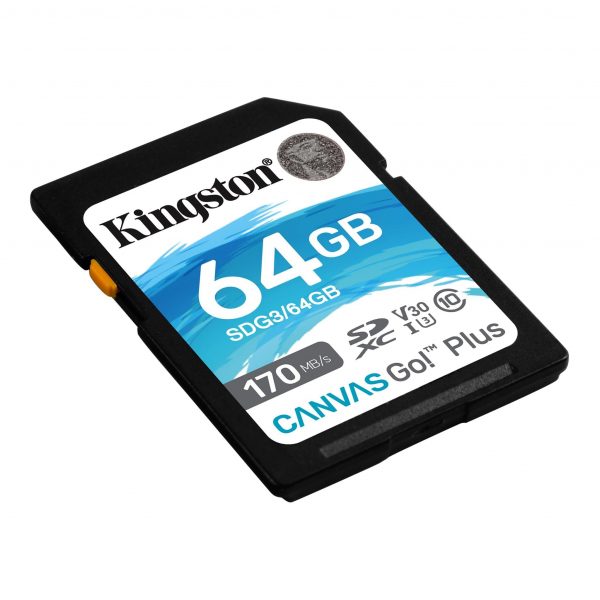 0740617301397  - Incom Group
 Karta pamięci Kingston Canvas Go! Plus SD 64GB Class 10 UHS-I U3