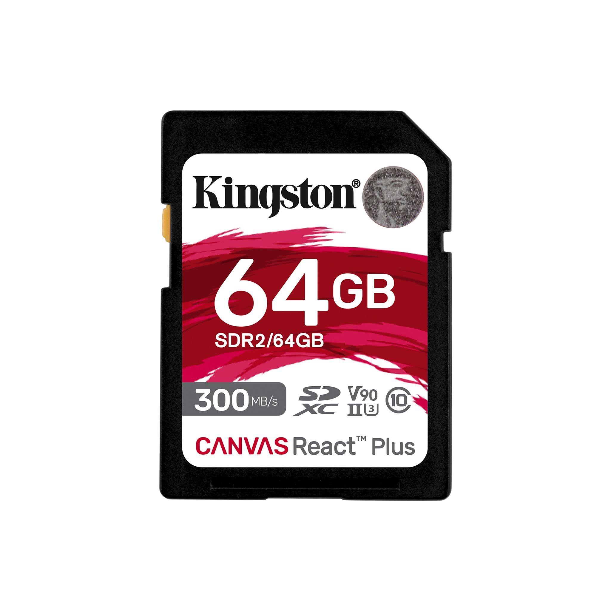  - Incom Group
 Karta pamięci Kingston SDXC Canvas React Plus 64GB UHS-II U3 0740617301953