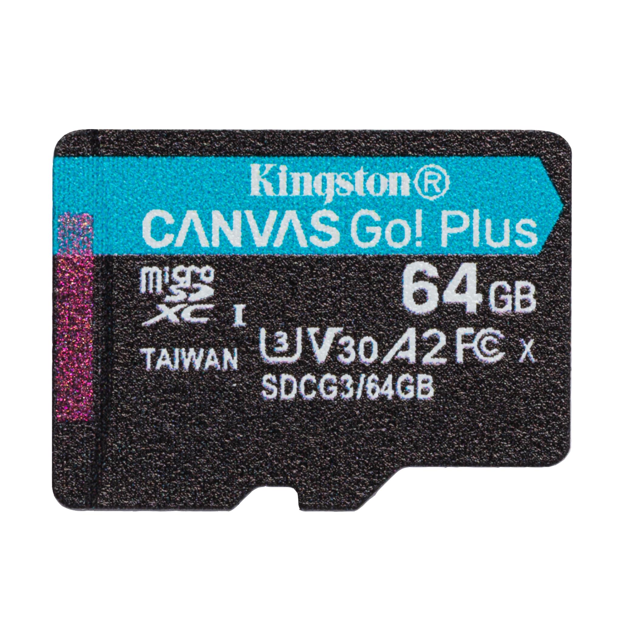 0740617301175 Karta pamięci Kingston microSD Canvas Go! Plus 64GB Class 10,UHS-I  - Incom Group
