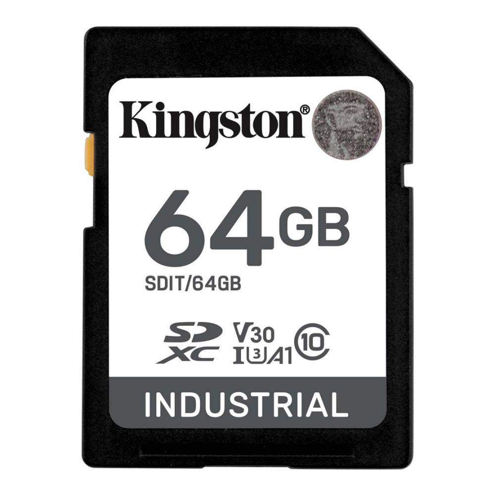 0740617335453 Karta pamięci SDHC Kingston Industrial 64GB Class 10 UHS-I U3 V30 A1  - Incom Group
