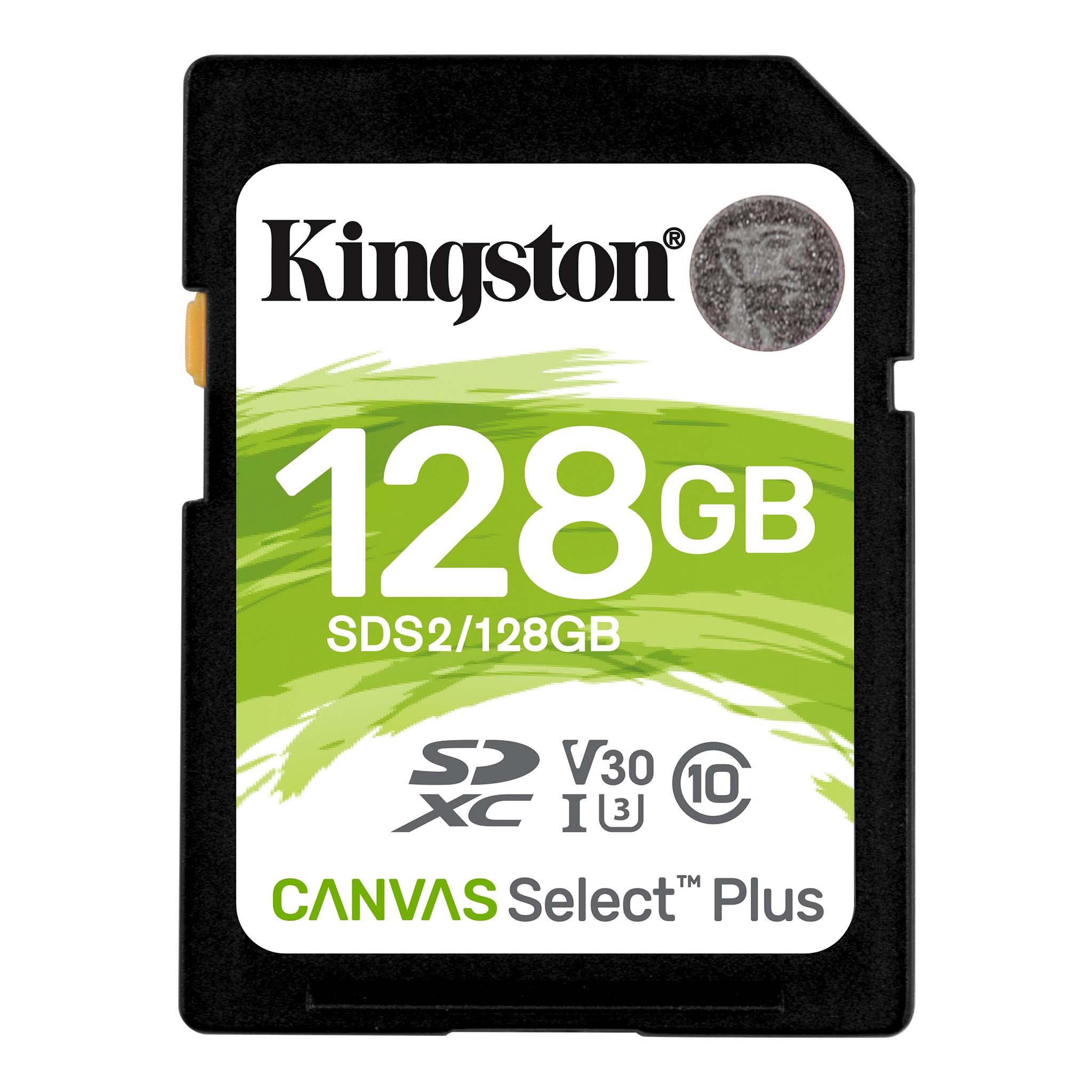 0740617298055 Karta pamięci Kingston SD Canvas Select Plus 128GB UHS-I  - Incom Group
