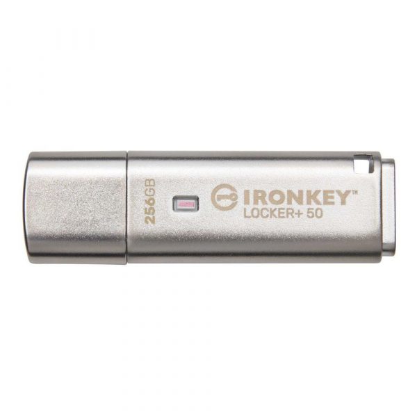 Pendrive Kingston IronKey Locker+ 50 256GB USB 3.2 Gen 1 0740617338898  - Incom Group
