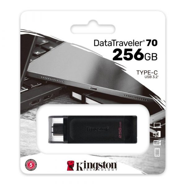  - Incom Group
 Pendrive Kingston DataTraveler 70 256GB USB 3.2 Gen 1 Type-C 0740617331233