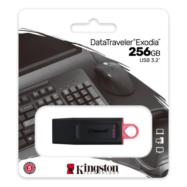 0740617310023 Pendrive Kingston DataTraveler Exodia 256GB USB 3.2 Gen 1  - Incom Group
