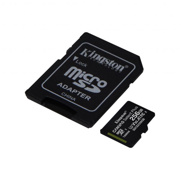 0740617298710 Karta pamięci Kingston microSD Canvas Select Plus 256GB Class 10 + adapter  - Incom Group
