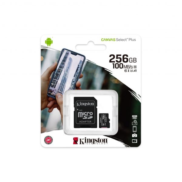  - Incom Group
 0740617298710 Karta pamięci Kingston microSD Canvas Select Plus 256GB Class 10 + adapter