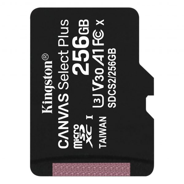  - Incom Group
 0740617299168 Karta pamięci Kingston microSD Canvas Select Plus 256GB Class 10 UHS-I U3 V30