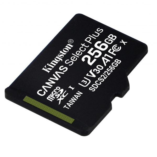 0740617299168 Karta pamięci Kingston microSD Canvas Select Plus 256GB Class 10 UHS-I U3 V30  - Incom Group
