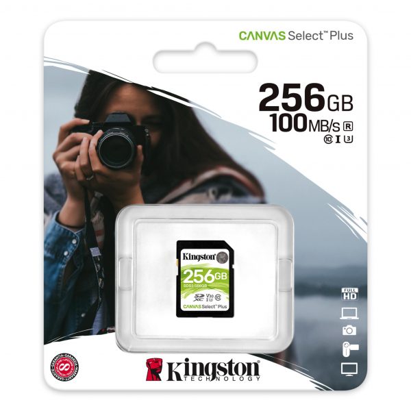 Karta pamięci Kingston SD Canvas Select Plus 256GB 0740617298123  - Incom Group
