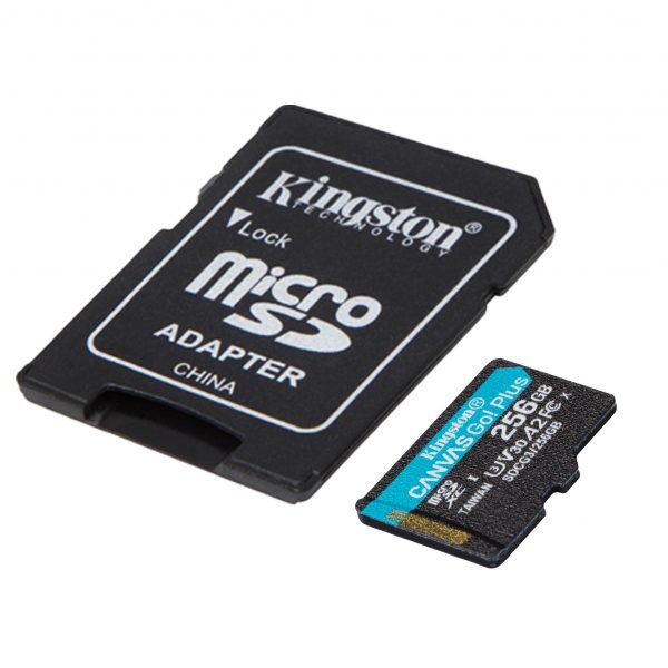 Karta pamięci Kingston microSD Canvas Go! Plus 256GB Class 10 UHS-I + adapter  - Incom Group
 0740617301250