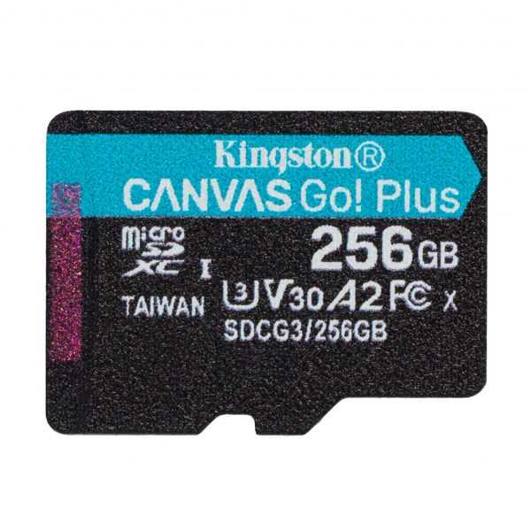 0740617301311 Karta pamięci Kingston microSD Canvas Go! Plus 256GB Class 10 UHS-I  - Incom Group
