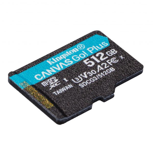 0740617301380 Karta pamięci Kingston microSD Canvas Go! Plus 512GB UHS-I U3 V30  - Incom Group
