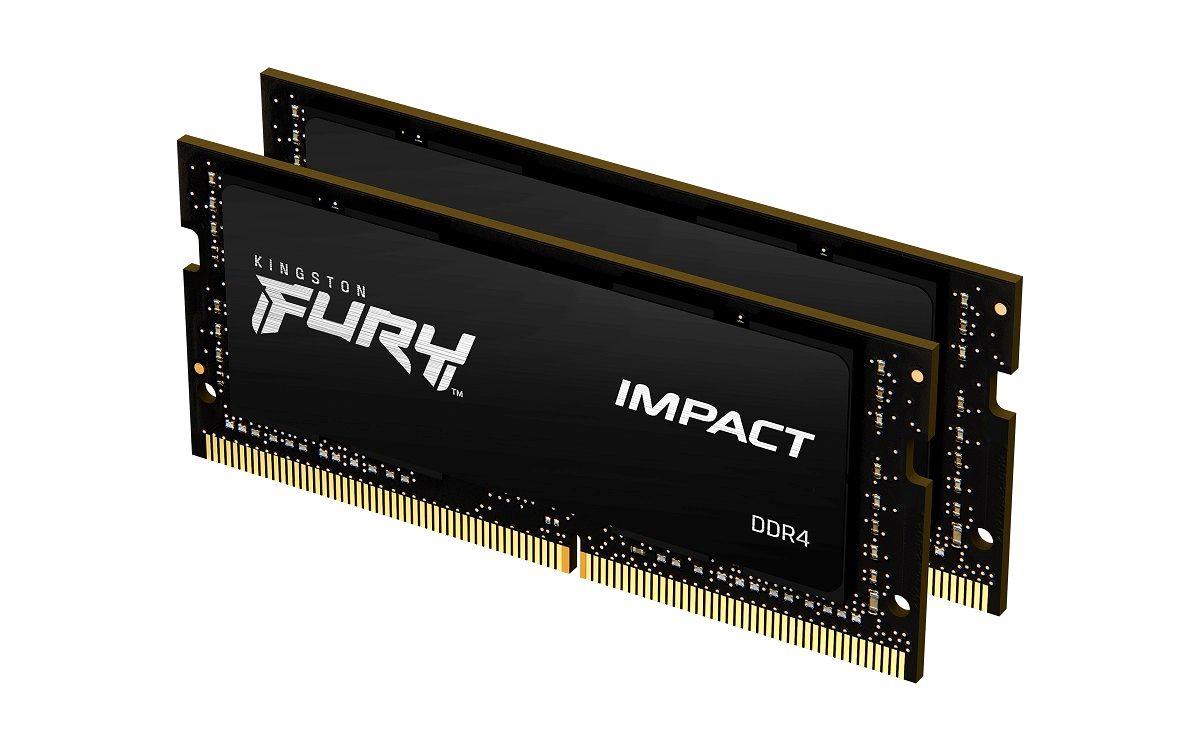 Pamięć SODIMM DDR4 Kingston Fury Impact 32GB (2x16GB) 3200MHz CL20 1,2V 0740617318388  - Incom Group
