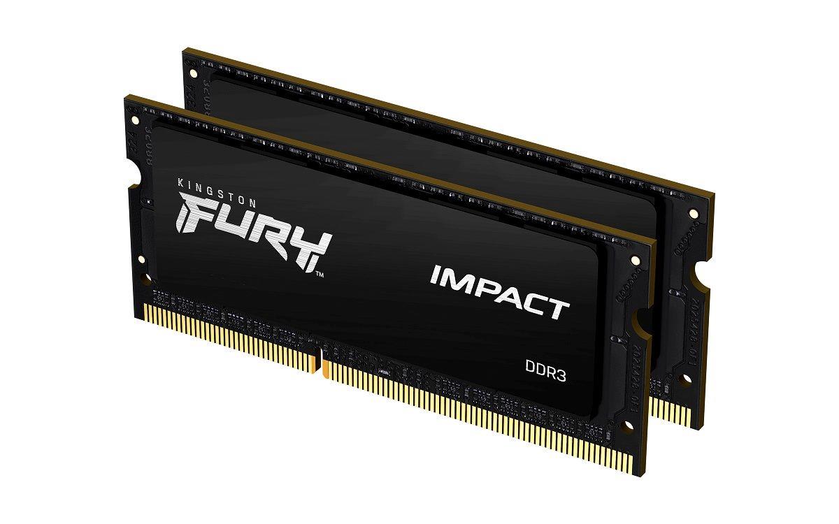  - Incom Group
 0740617317893 Pamięć SODIMM DDR3 Kingston Fury Impact 16GB (2x8GB) 1866MHz CL11 1,35V czarna