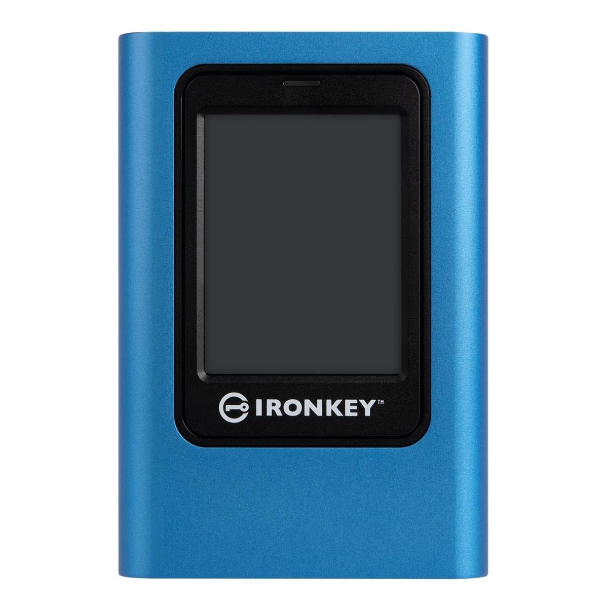 Dysk zewnętrzny SSD Kingston IronKey Vault Privacy 80 480GB USB 3.0 Type-C (250/250 MB/s) niebiesko-czarny  - Incom Group
 0740617328448