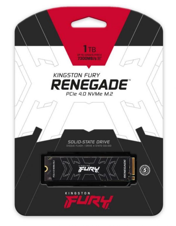 740617324556  - Incom Group
 Dysk SSD Kingston FURY Renegade 1TB M.2 NVMe PCIe Gen 4.0 x4 (7300/6000 MB/s) 2280