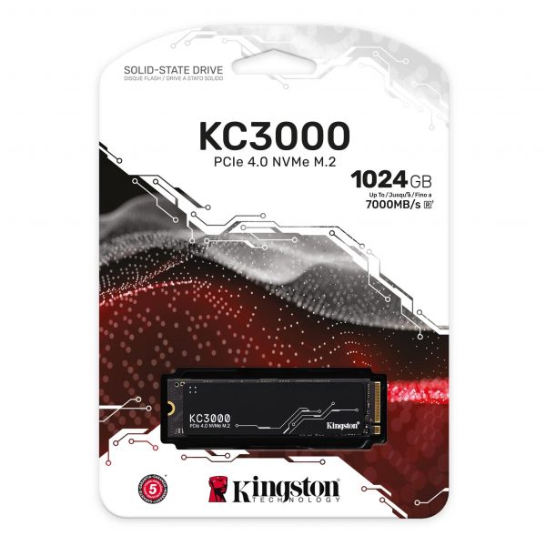  - Incom Group
 0740617324433 Dysk SSD Kingston KC3000 1TB M.2 NVMe PCIe Gen 4.0 x4 (7000/6000 MB/s) 2280