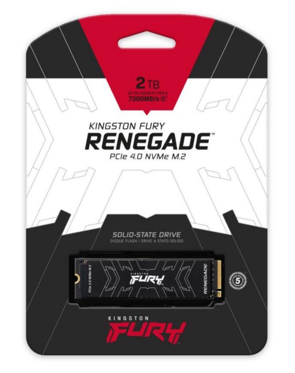 Dysk SSD Kingston FURY Renegade 2TB M.2 NVMe 2280 PCIe Gen 4.0 x4 (7300/7000 MB/s) 0740617324464  - Incom Group
